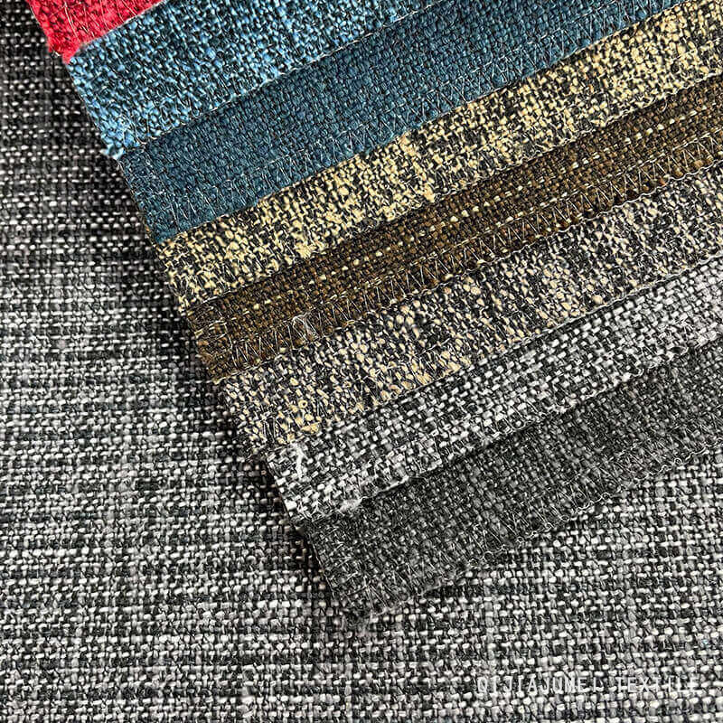 Polyester plain yarn dyed sofa fabric