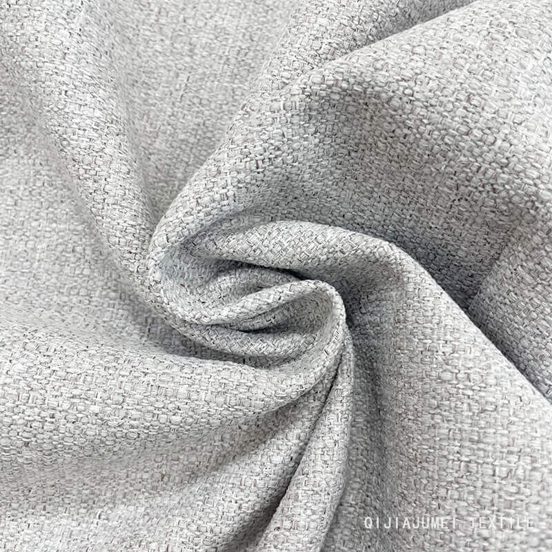 polyester linen look like sofa fabric