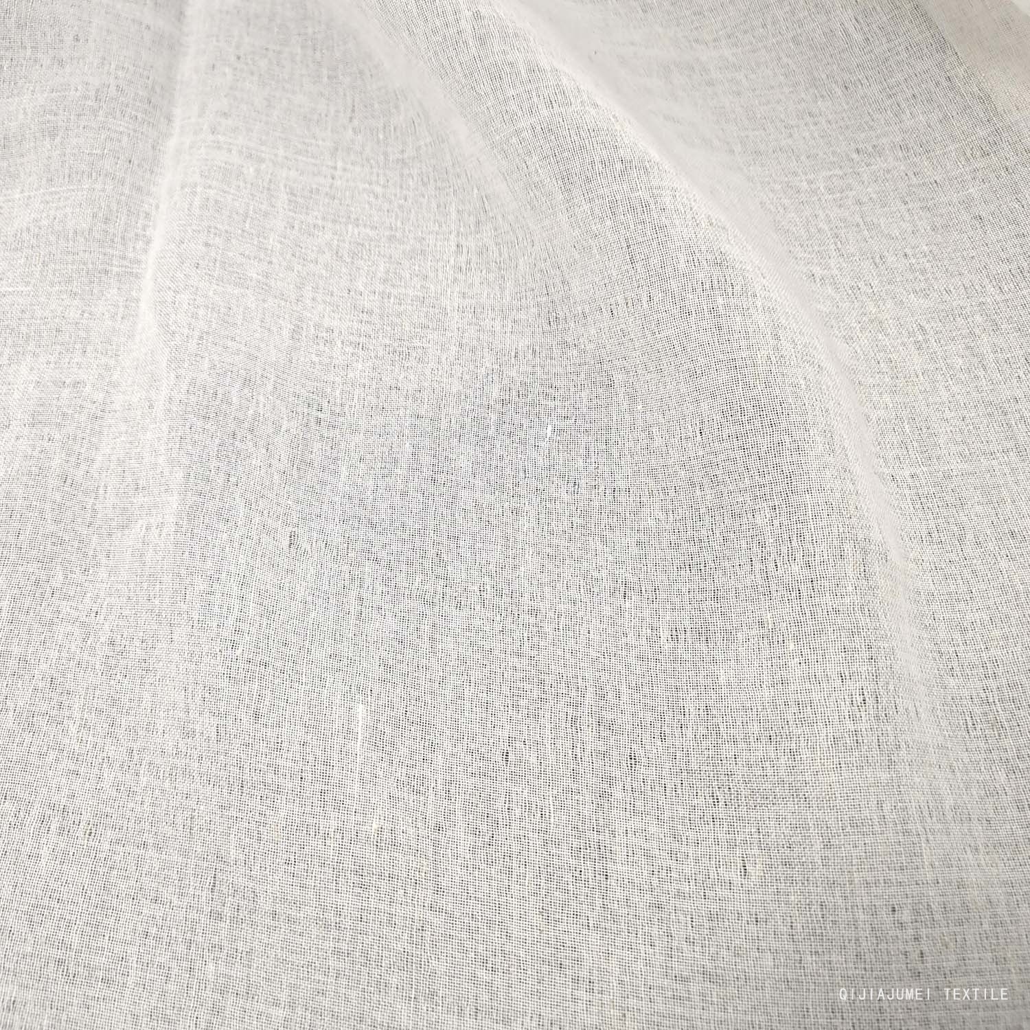 White Semi sheer mesh fabric