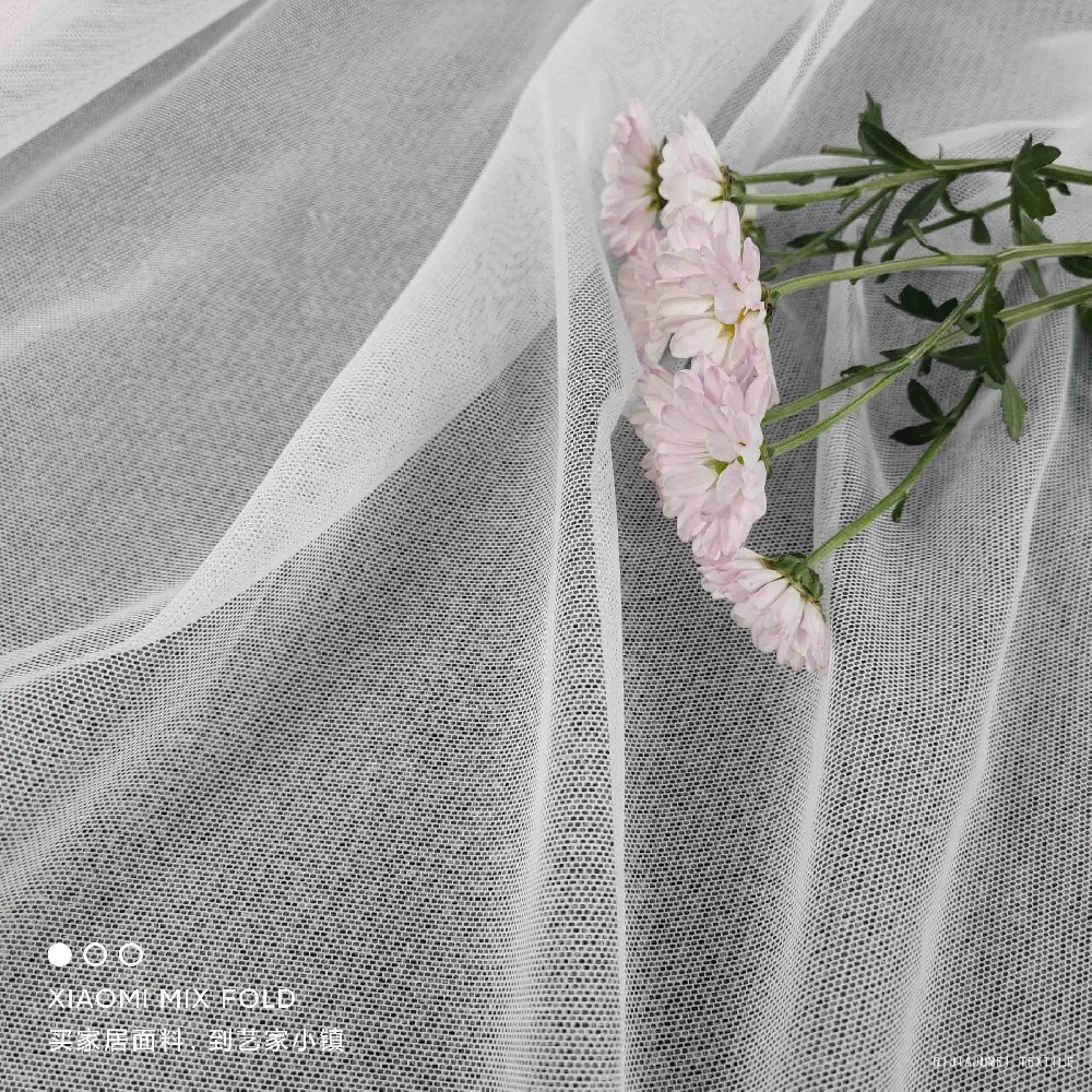 Pure color sheer textile