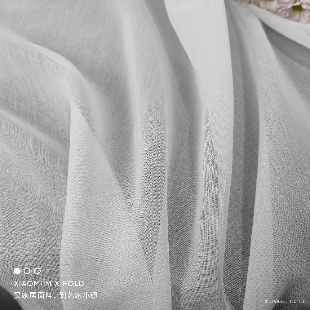 Stock voile fabric by rolls