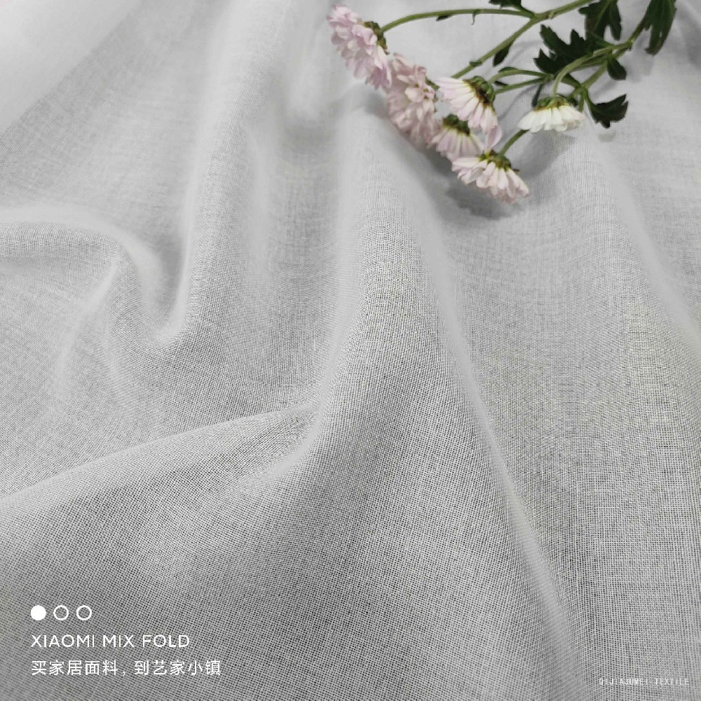 Chiffon sheer drapery fabric