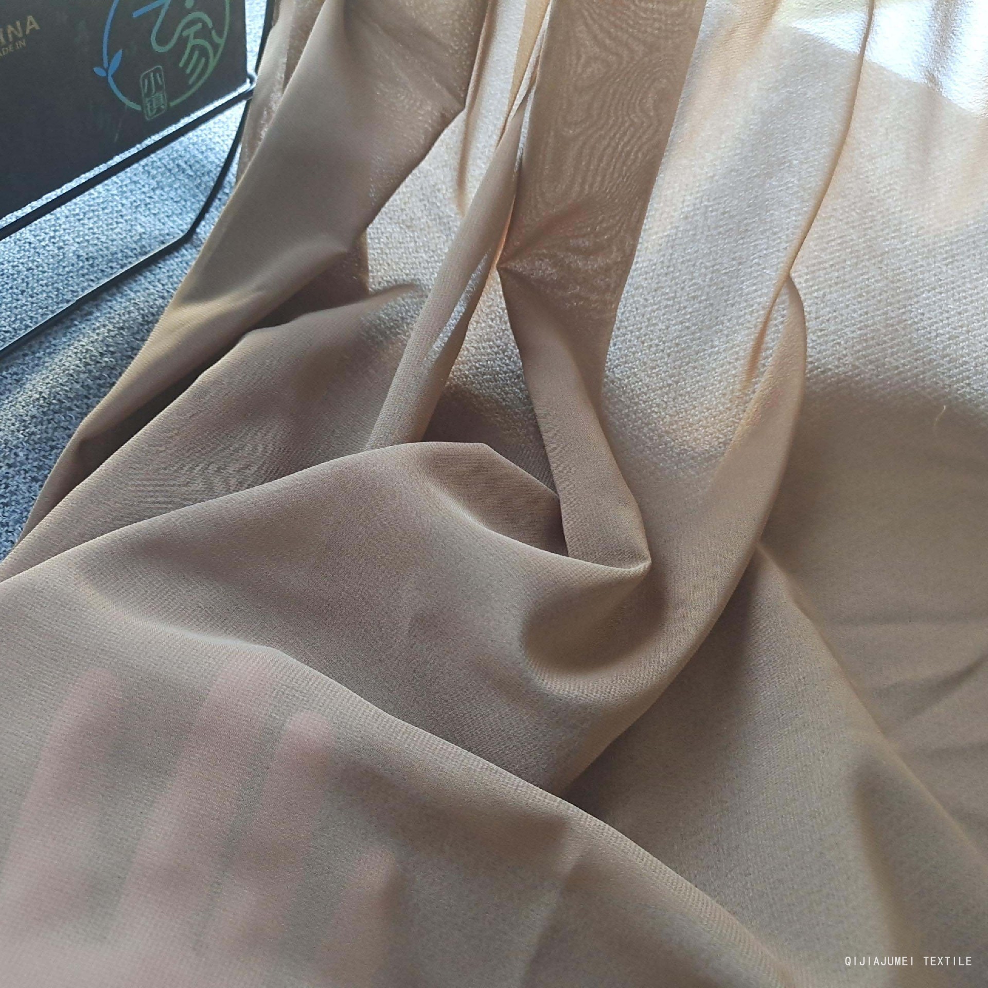 Khaki Classic curtain voile sheer fabric