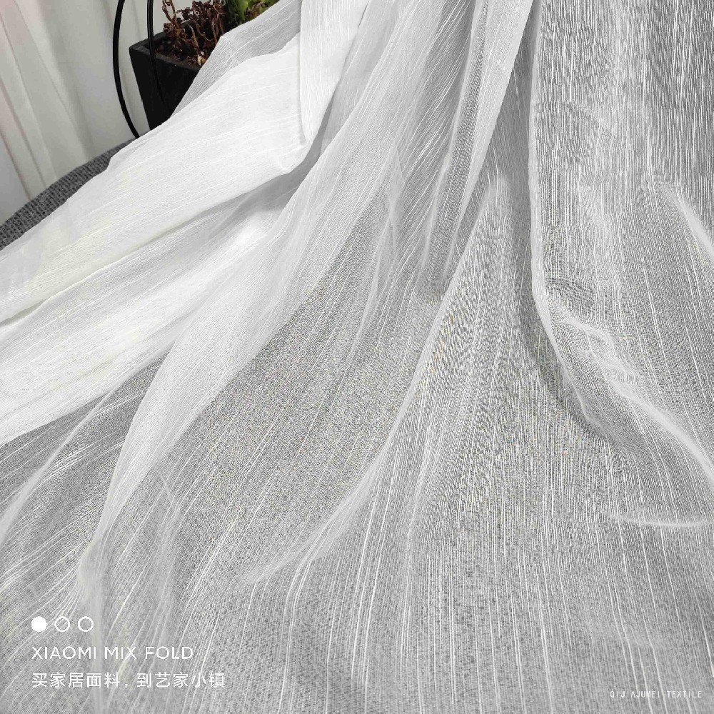 Light filtering sheer chiffon voile curtain