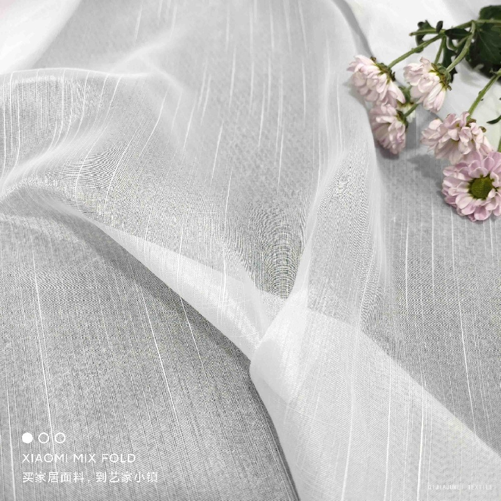 Light filtering sheer chiffon voile curtain