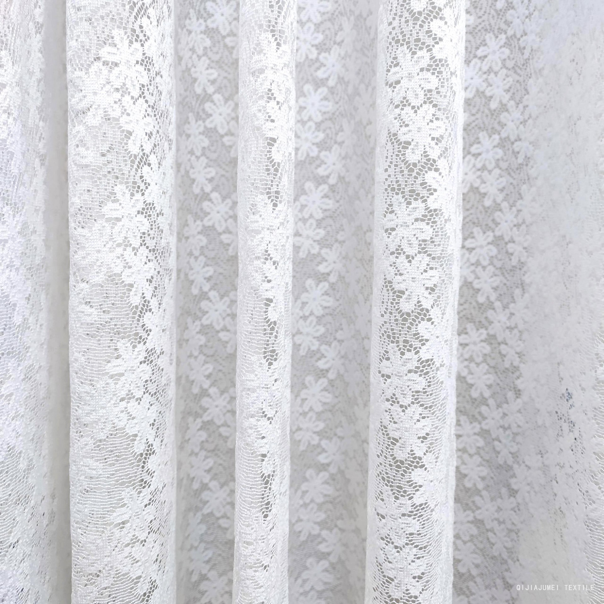 Transparent Embroidered Lace Veil Sheer Curtain
