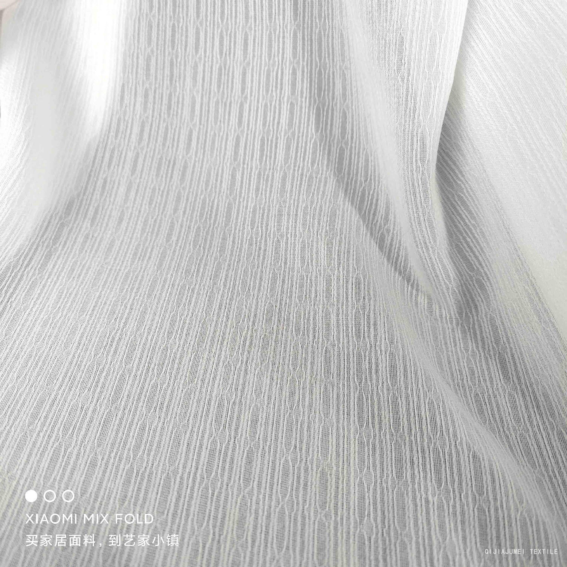 Stocklot white geometric drape