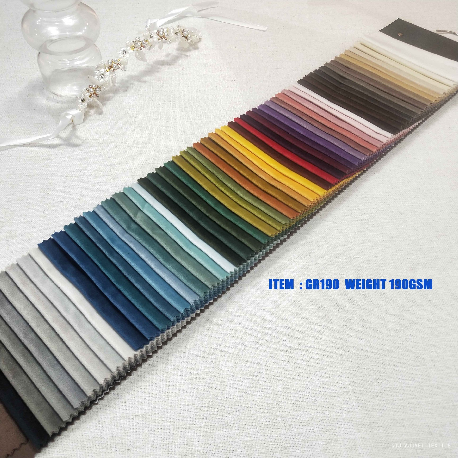 Plain Velvet Sofa Cover Fabric