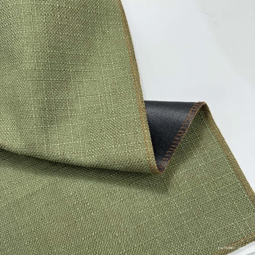 Newly Bamboo effect Linen Look furniture fabrics