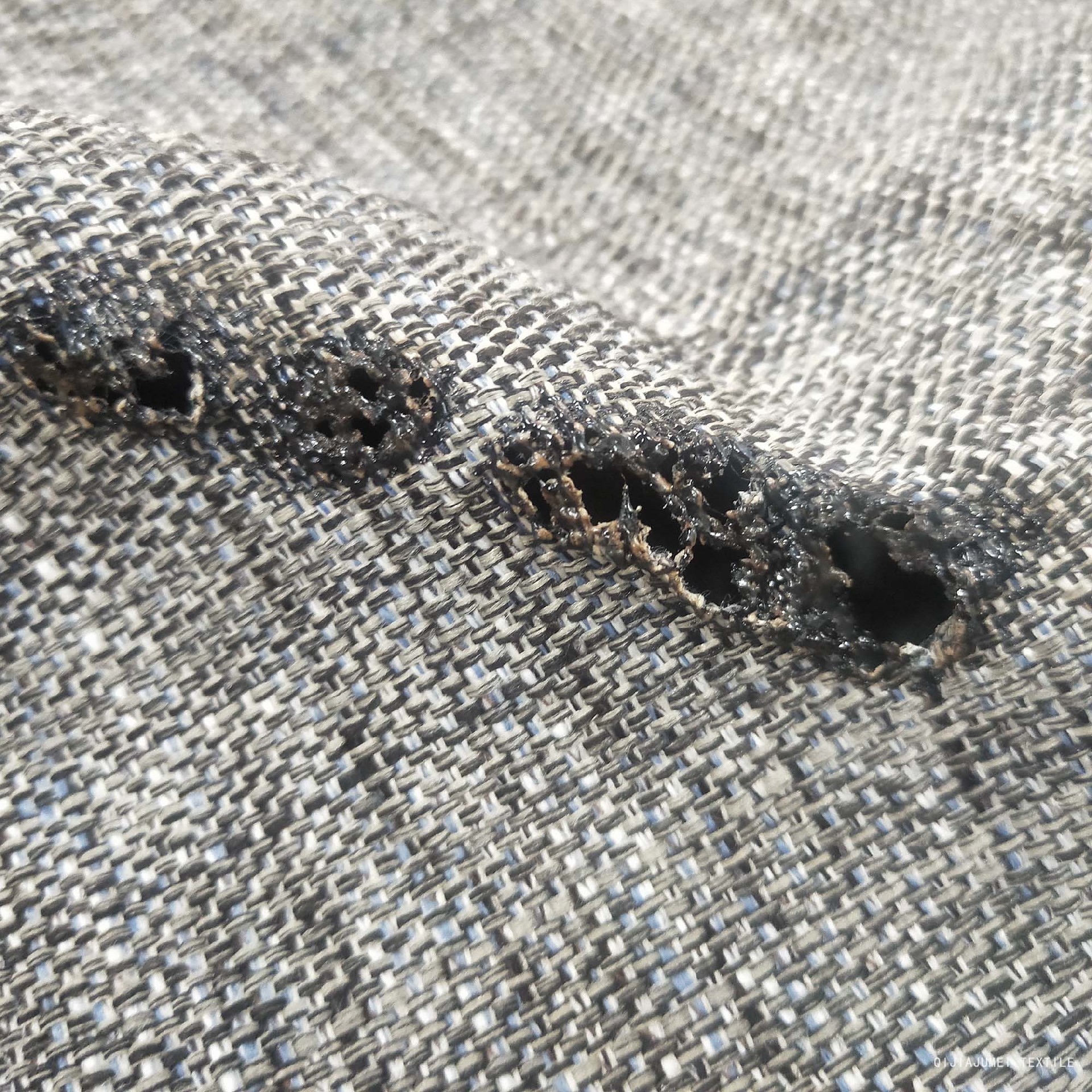 FR Fireproof Linen Sofa Fabric